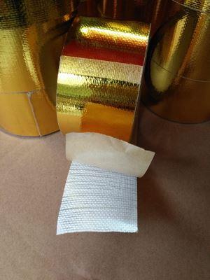 Aluminum foil glass fiber self-adhesive tape
